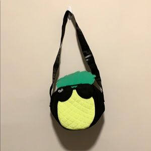 Pink pineapple cooler bag